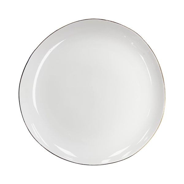 Louis White And Gold Plate