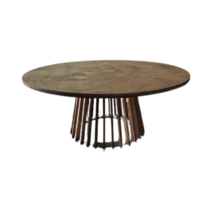 Rustic Wood Table 72'' Diameter