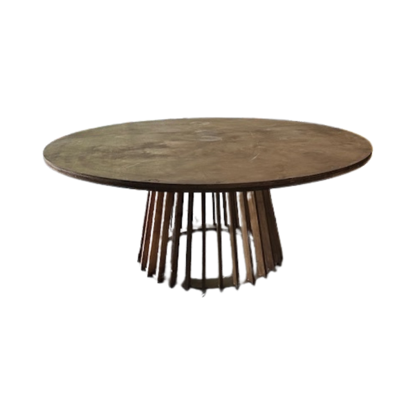 Rustic Wood Table 72'' Diameter